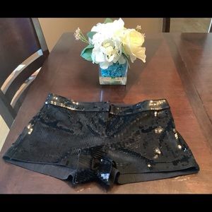 Express sequin mini shorts